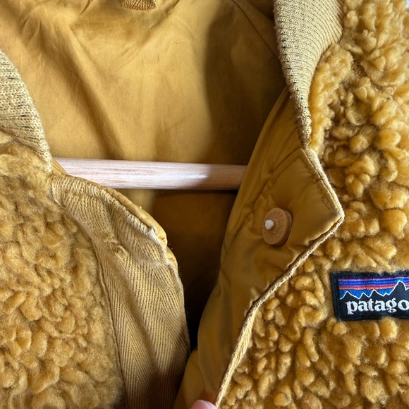 Patagonia Kids' Retro-X Bomber Jacket Yellow Unisex Casual Fleece Medium (10) - Picture 9 of 11